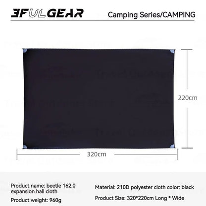 3FUL GEAR 2.0 Beetle 16 Dome Tent 70D Nylon Spherical Tent