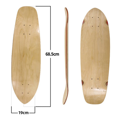 DIY Blank Skateboard Longboard - 28/30/31/33/36" Smooth Maple Deck