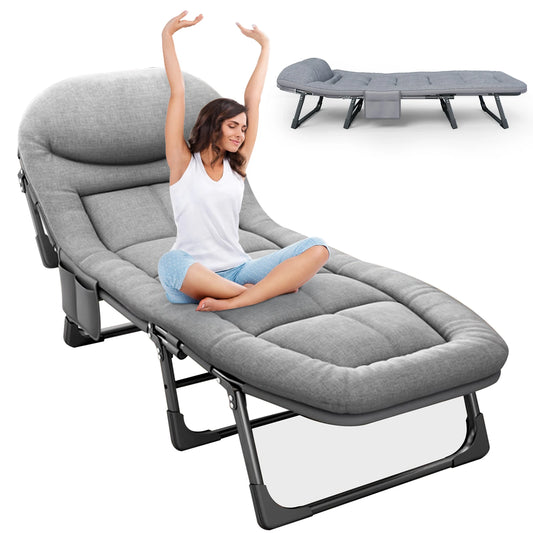 Portable & Foldable Sleeping Cots for Adults 6 Positions