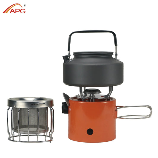 APG Mini 2 In 1 Camping Stove Gas Heater & Cooking System