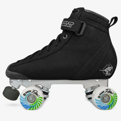 BONT Vegan ParkStar Black Quad Derby Roller Skates for Streets & Parks