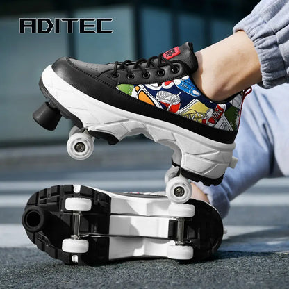 Cartoon Roller Sneakers (Heelys)