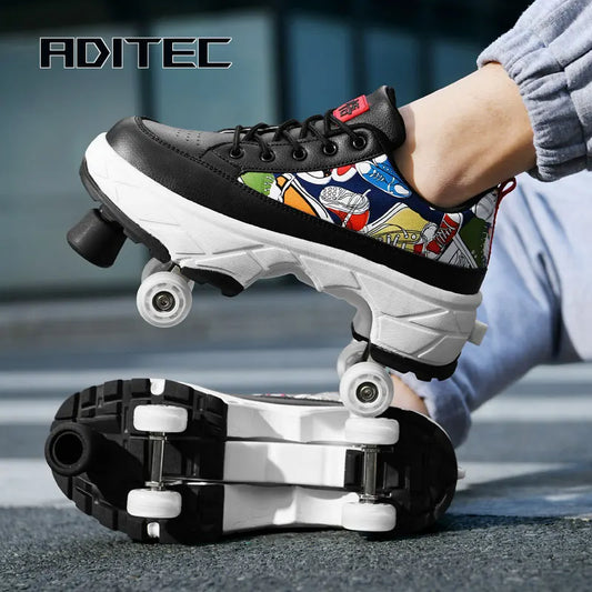 Cartoon Roller Sneakers (Heelys)