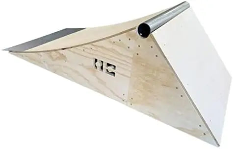 Launch WR - Wood Skateboard Launch Ramp with Coping and Wall Ride - Blast Over The Launch Ramp or Hit The Back Wall Rid