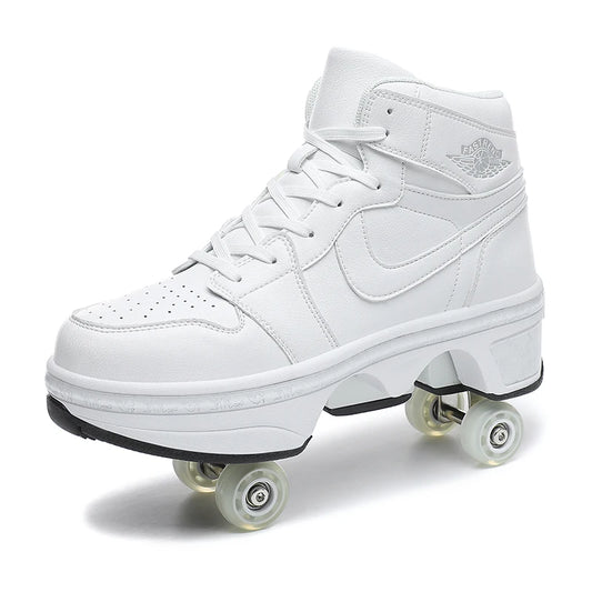 Basketball Style 4 Wheel Sneakers Skate Shoes (Heelys)