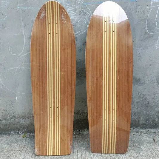 Bamboo with Canandian Maples Surf Skateboard Deck Bamboo  (32inch 33 inch)