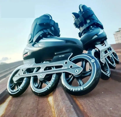 Professional 3 wheels Inline Speed Roller Skates