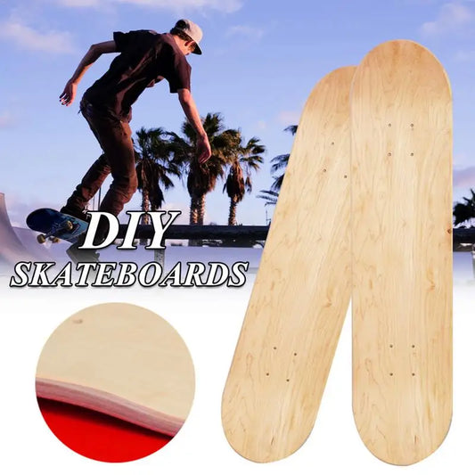 8" Blank Natural Skateboard Deck (8-Layer Maple Double Concave 79x19cm)