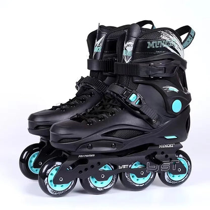 Professional 4 Wheel Fancy Flat Free Skate Inline Roller Skates