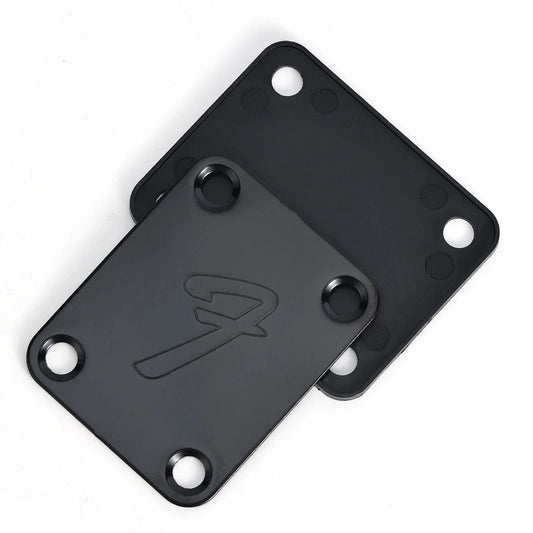 Vintage-Style Electric Guitar Neck Plate With Screws (Fits Most Guitars)