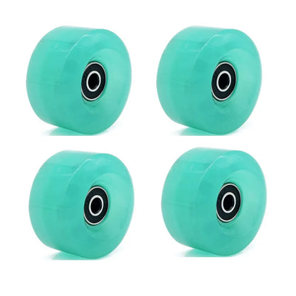 58mm x032mm 82A Pack Roller Skate Wheels with Bearings (Quad Skates and Skateboard) - 4 Pack