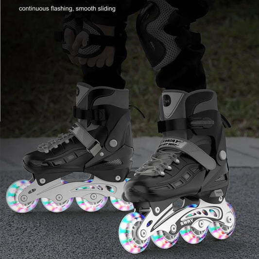 Beginners Inline Roller Skates (Flashing Wheels)