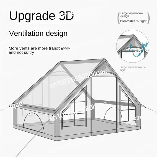 5-8 people Luxury Waterproof Inflatable Tent