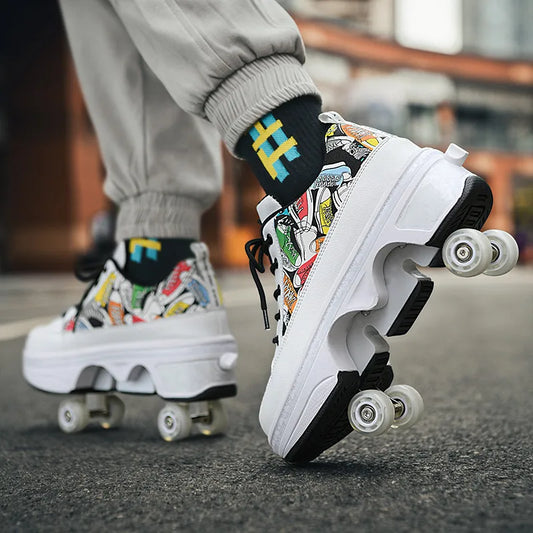 Cartoon Roller Sneakers (Heelys)