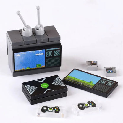Miniature recreational block toy pieces