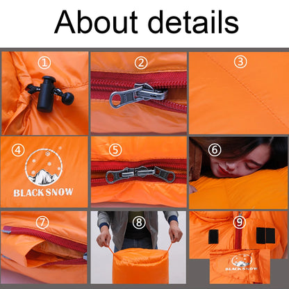 White Goose Down Filled Adult Mummy Style Sleeping Bag Fit for Winter