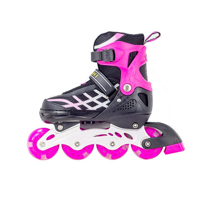 Adjustable Inline Roller Skate Shoes Professional Outdoor Racing Speed Skating 4 Wheels Shoes Flashing Sliding Sneaker Gifts