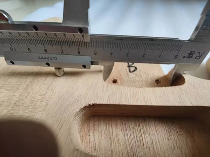 DIY Semi-finished Hollow Body, Unfinished Mahogany Wood Electric Guitar with F Hole