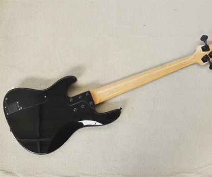 Blue 5 Strings Electric Bass Guitar with Maple Fretboard,Gray Pearl Pickguard