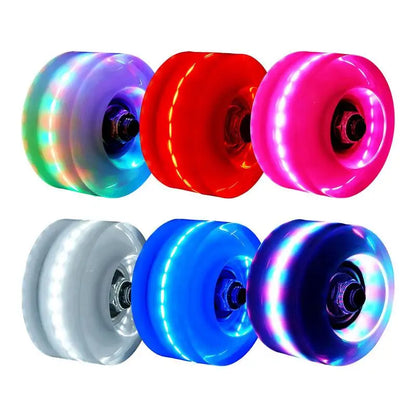 Luminous Quad Roller Skates PU Wheels