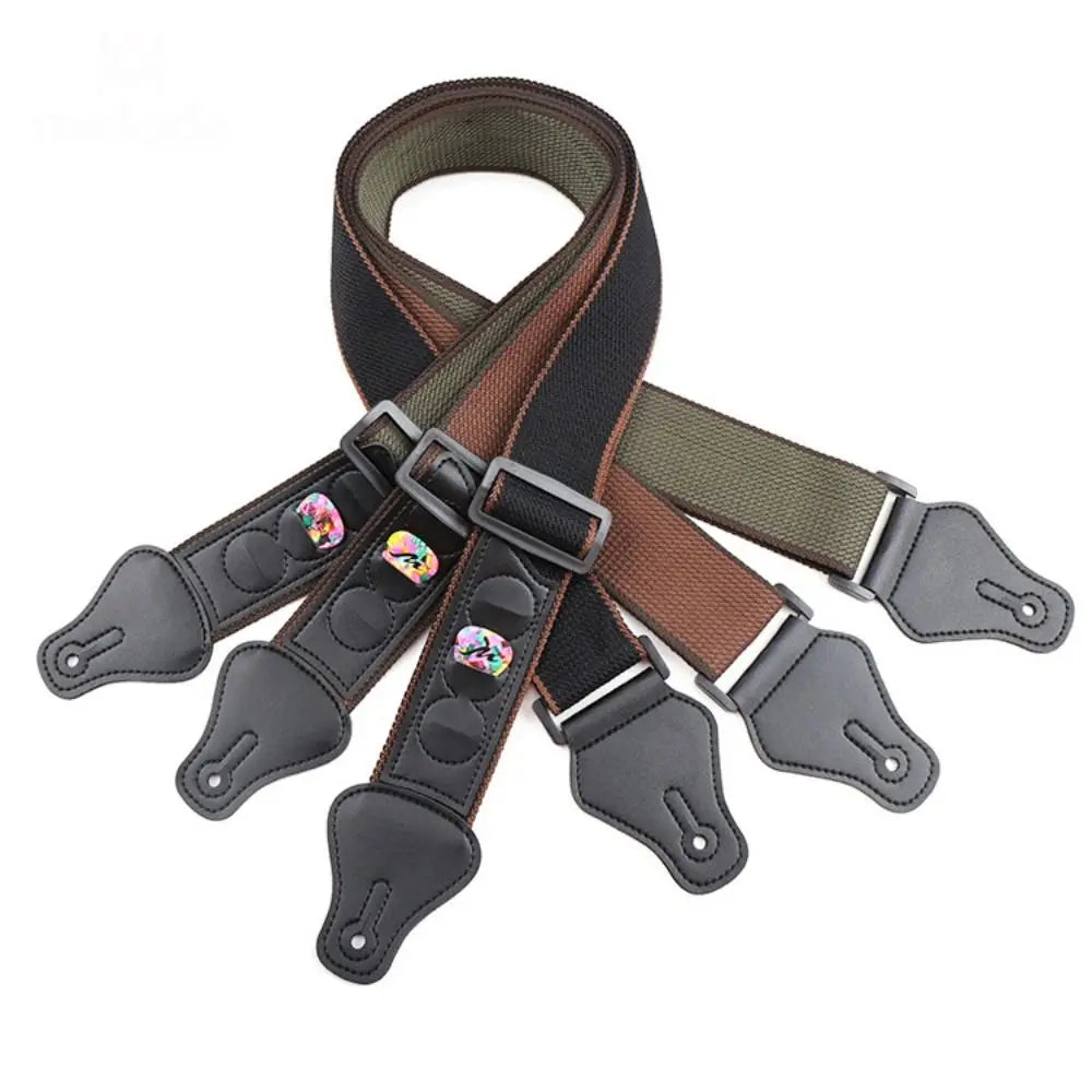 Adjustable Cotton Non Slip Guitar Strap