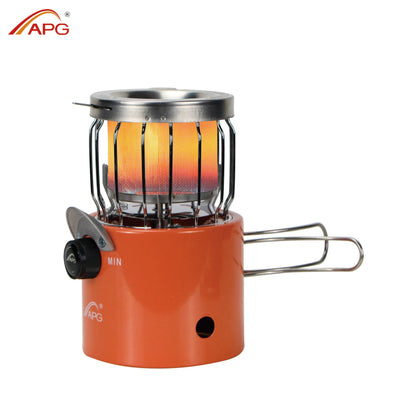 APG Mini 2 In 1 Camping Stove Gas Heater & Cooking System