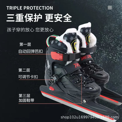 Ice Hockey Skate Shoes, Thermal Speed Sliding Knife