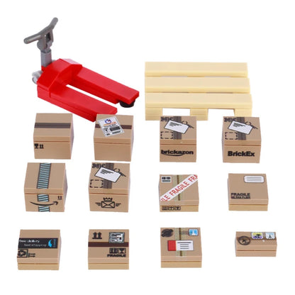 Miniature recreational block toy pieces