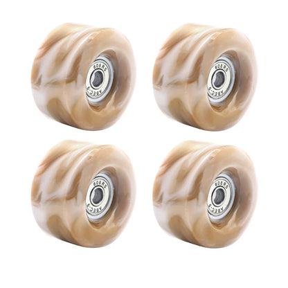 58mm x032mm 82A Pack Roller Skate Wheels with Bearings (Quad Skates and Skateboard) - 4 Pack