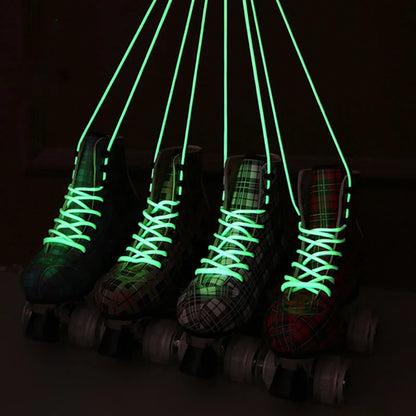 Flannel Pattern Aluminum Alloy Sole Quad Skates