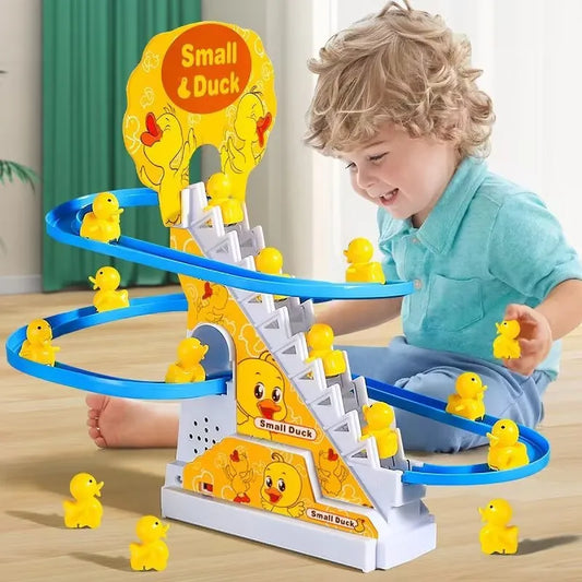 Electric Duck Climbing Stairs Toy