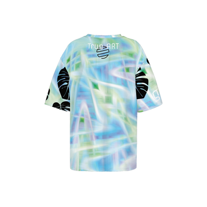 Women’s Avant-Garde Oversized Short-Sleeve T-Shirt-Heavyweight 225g