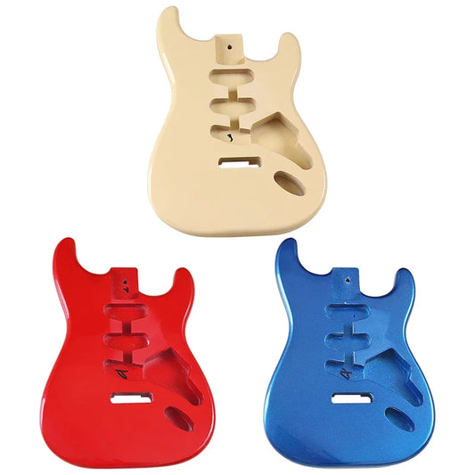 DIY Poplar Wood ST High Gloss Finished Guitar Body