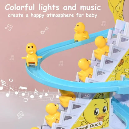 Electric Duck Climbing Stairs Toy