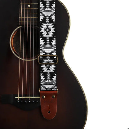 Adjustable Bohemian Style Soft Leather Guitar Strap