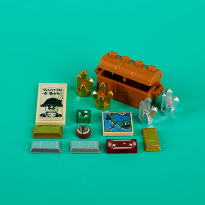 Miniature recreational block toy pieces