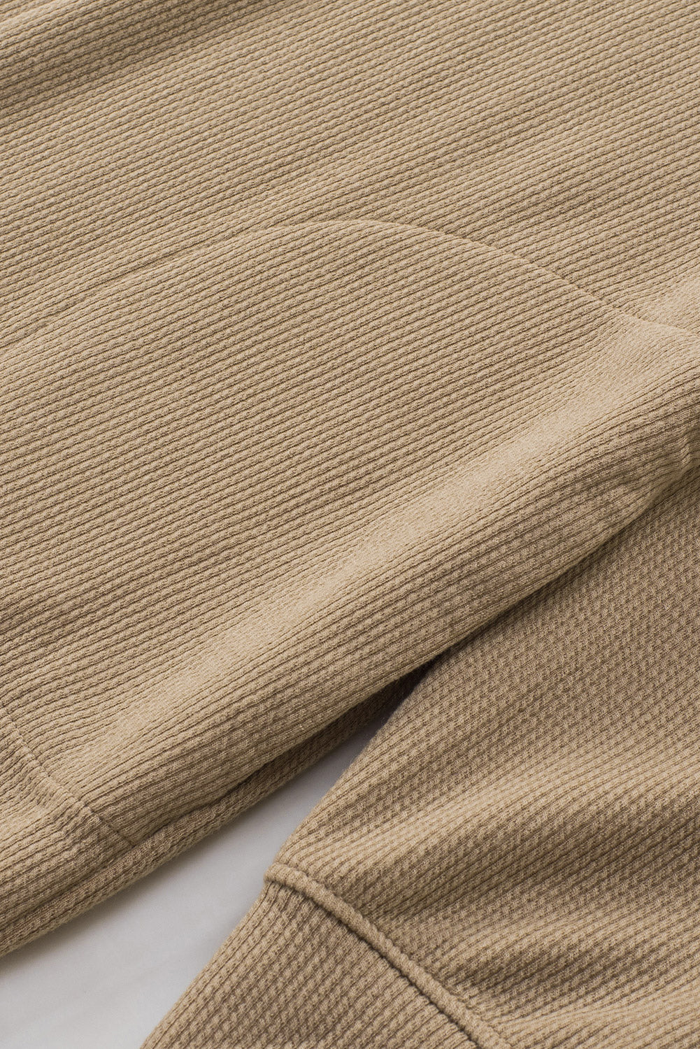 Green Henley V Neck Pocketed Ribbed Romper