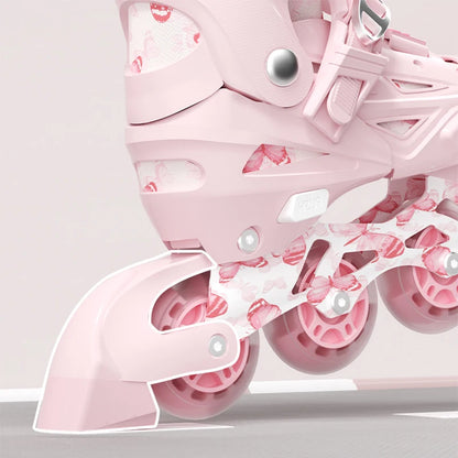 Adjustable Inline Roller Skates (Flashing Wheels)