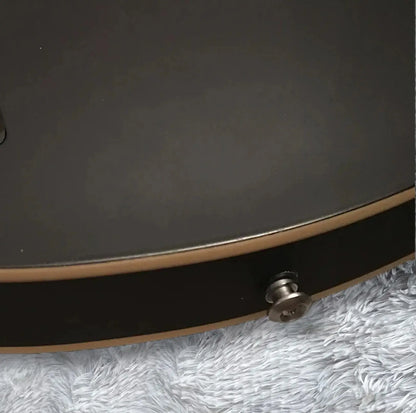 Tom Delonge ESa-333 Jazz Electric Guitar Matte Black Semi Hollow Body