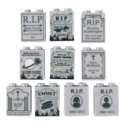 Miniature recreational block toy pieces