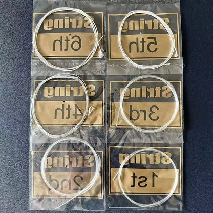 Classical Guitar Strings - Nylon Core Basses - Silver-Plated Copper Alloy Wound - Normal Tension / 6-string set  (028-043)