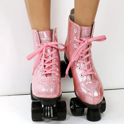 Polyurethane Flash Quad Roller Skates