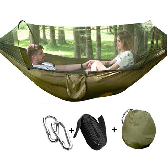 Outdoor 2 Person Camping Garden Hammock With Mosquito Net