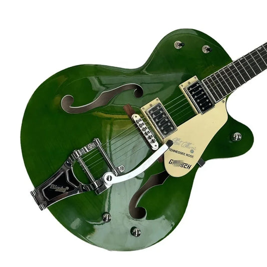 GRETSCH Green Electric Semi-hollow Body  Guitar  with Chrome Hardware