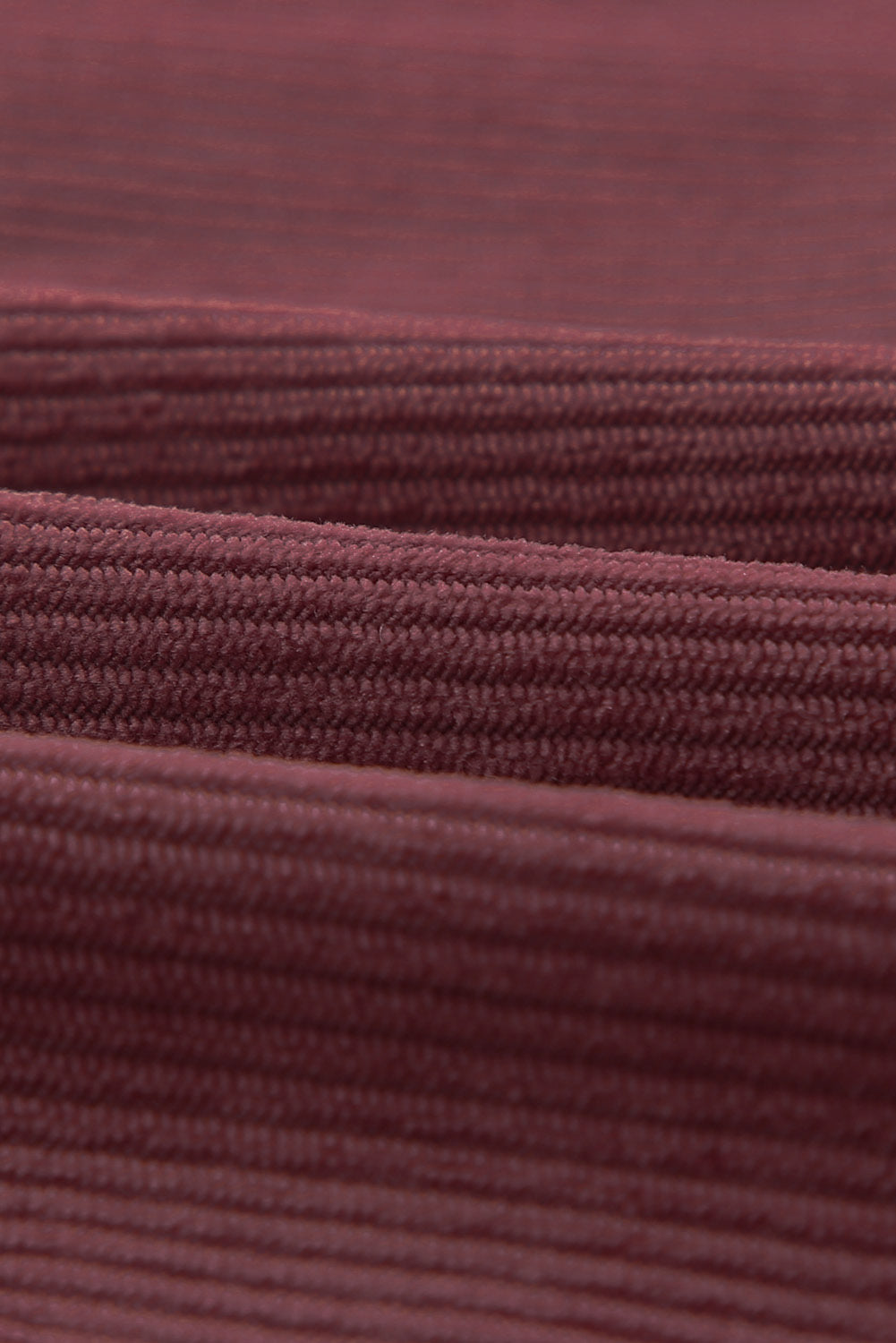 Pocketed Button Ribbed Textured Shacket