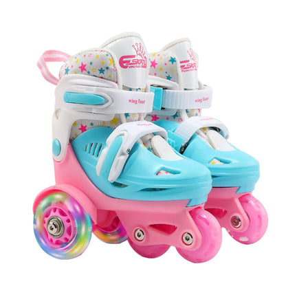 Childrens Adjustable High Plastic Skates - For Age 2-8