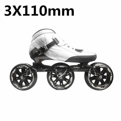 Outdoor Speed Racing Long Street Trace Asphalt Road Inline Speed Skates Shoes Carbon Fiber Adults Kids Sport Roller Patines EU48