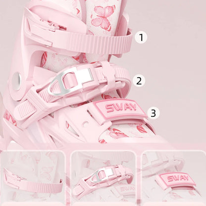 Adjustable Inline Roller Skates (Flashing Wheels)