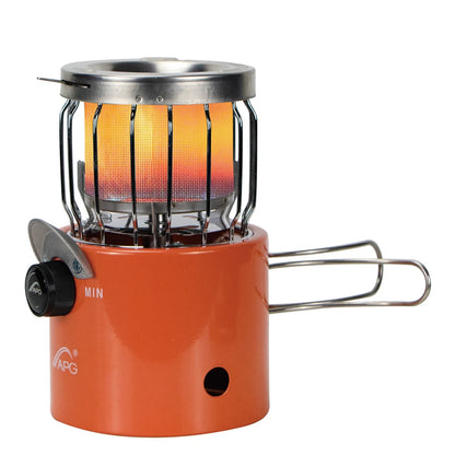 APG Mini 2 In 1 Camping Stove Gas Heater & Cooking System