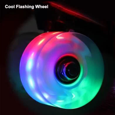 LED Sneaker Style Quad Roller Dance Skates